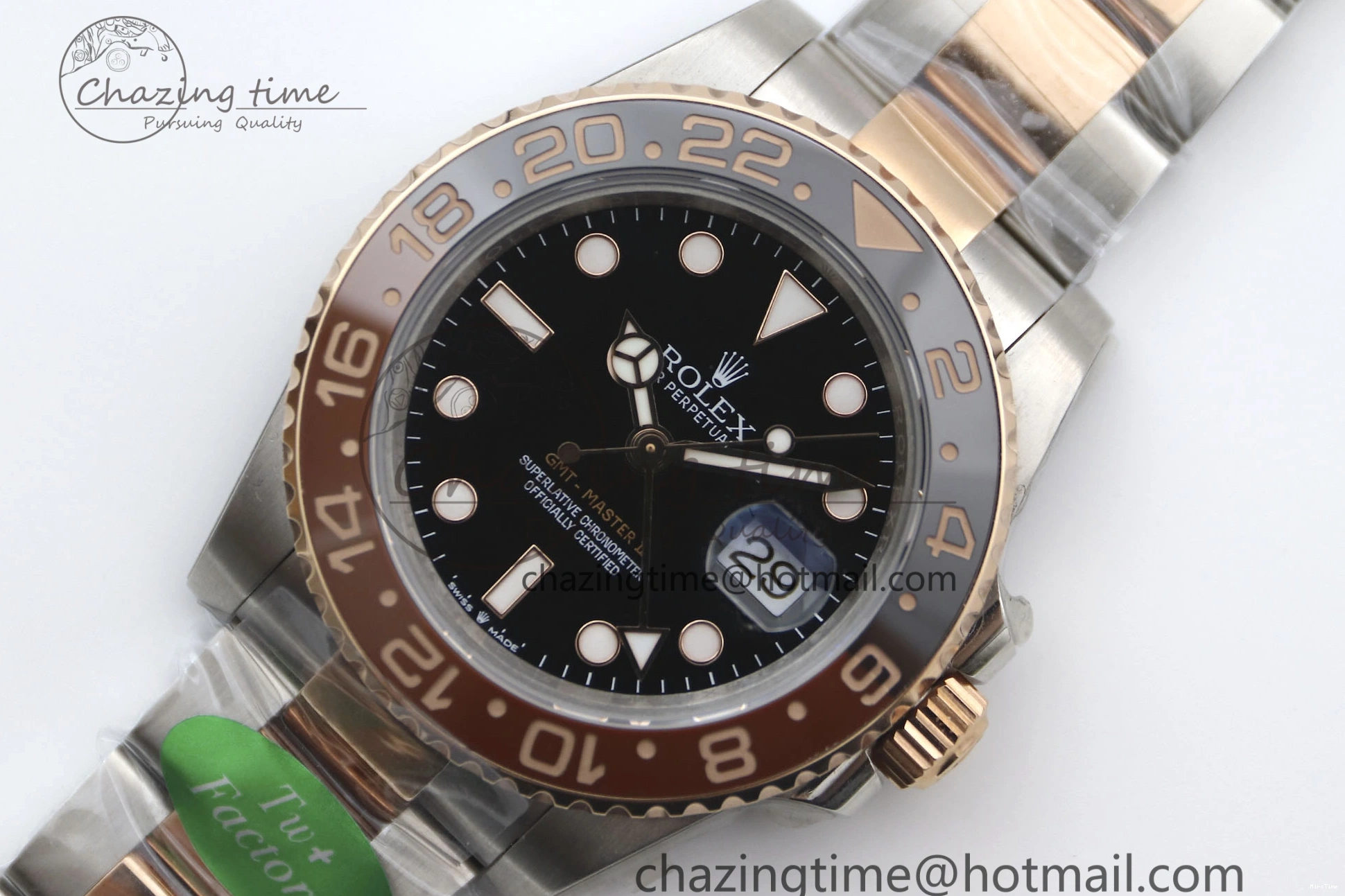 MiroTime 0416 GMT Master II 126711 CHNR 904L SS TW+ 1:1 Best Edition on SS RG Bracelet VR3186 CHS FreshLook 1976